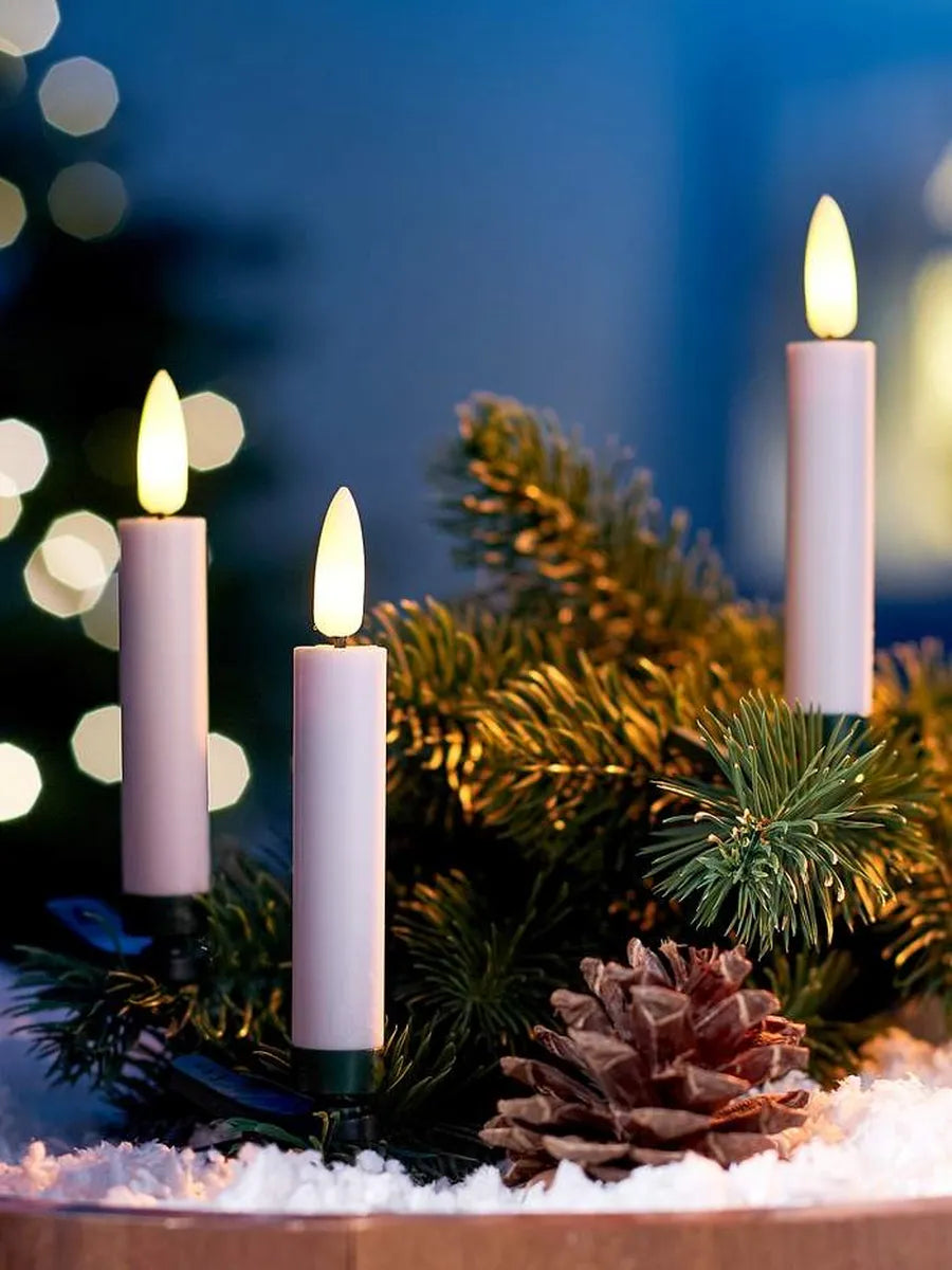 Bougies décoratives pour sapin
