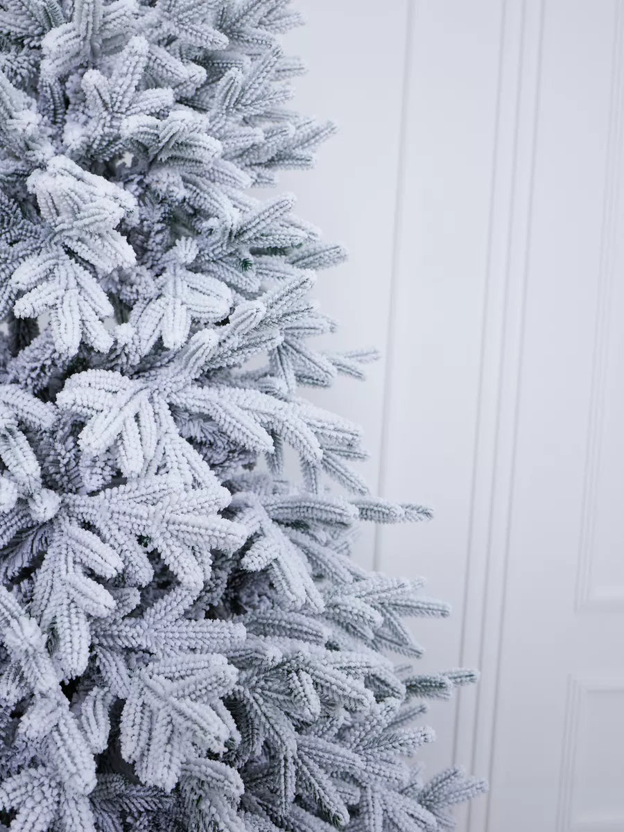 Sapin de Noël Versailles enneigé