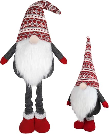 Grand gnome de Noël sur pied – 101 cm