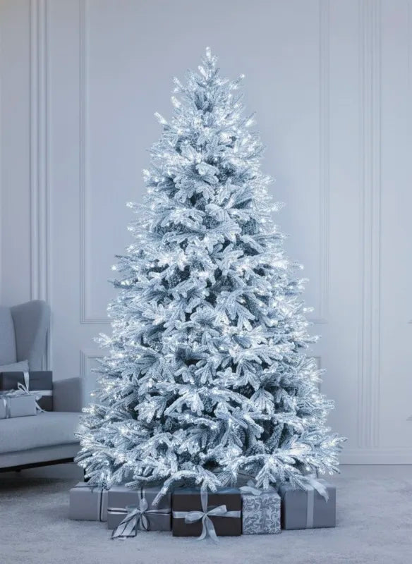 Sapin de Noël Versailles enneigé