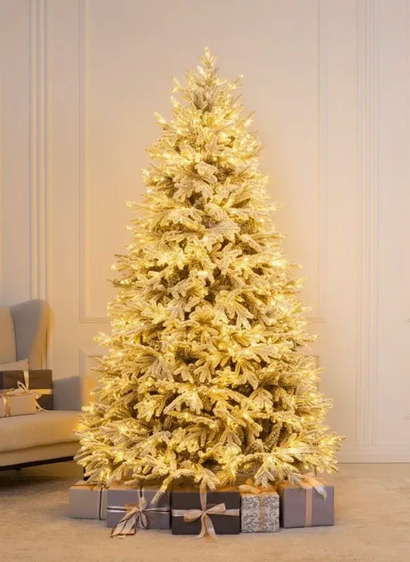 Sapin de Noël Versailles enneigé