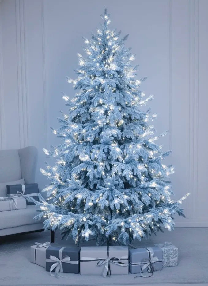 Sapin de Noël Crystal enneigé