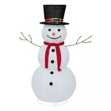 Bonhomme de neige lumineux 100 LED (H120 cm) Stan blanc froid