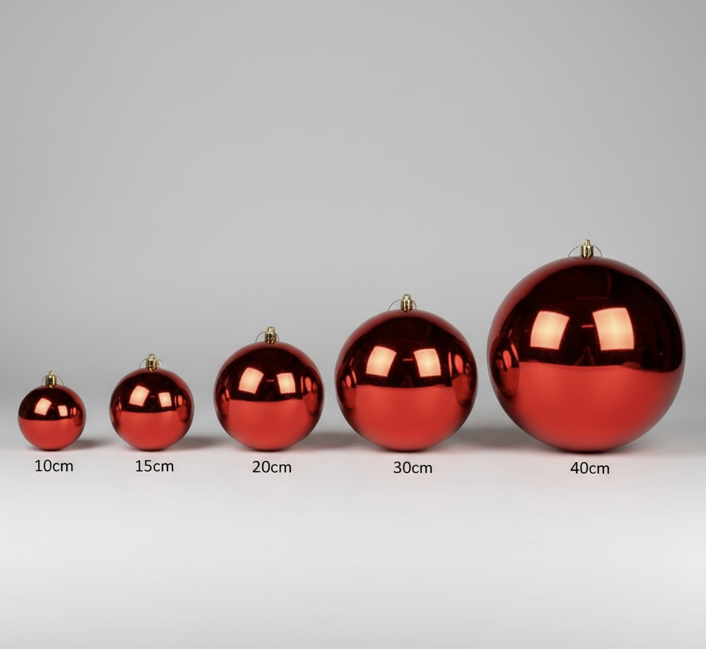 Boule de Noël « Rouge Nacré »